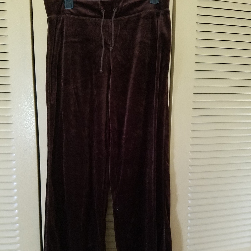August silk plush pants